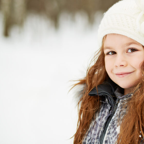 Mädchen im Schnee