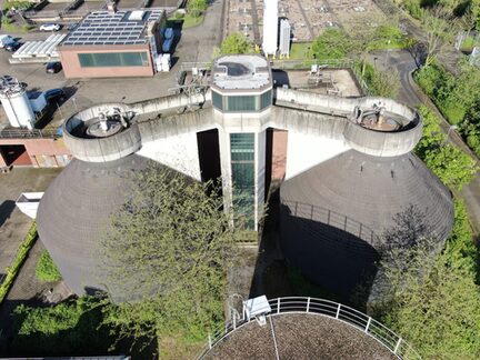 Faultürme der Kläranlage Duisburg-Hochfeld