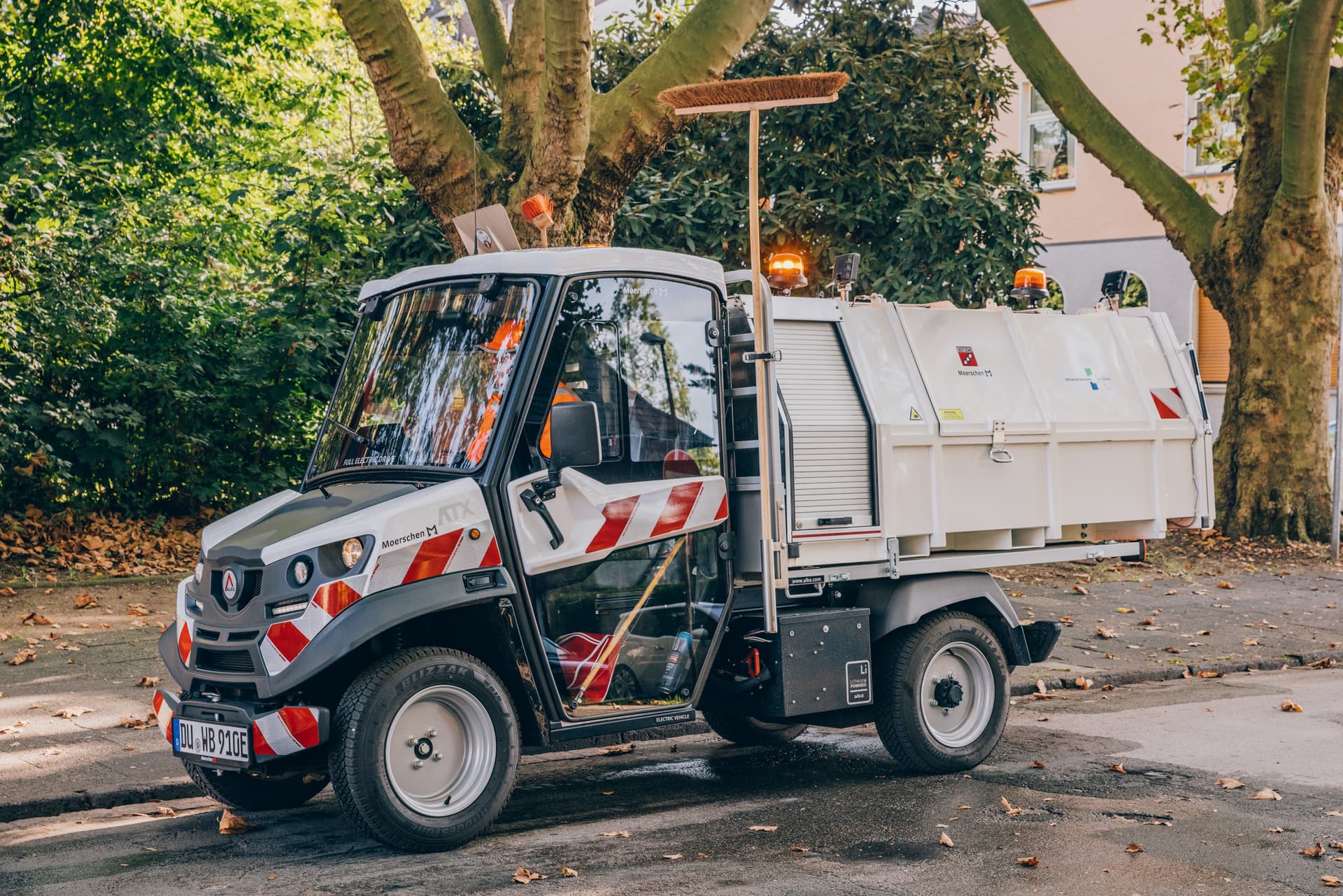 Elektroauto der Straßenreinigung