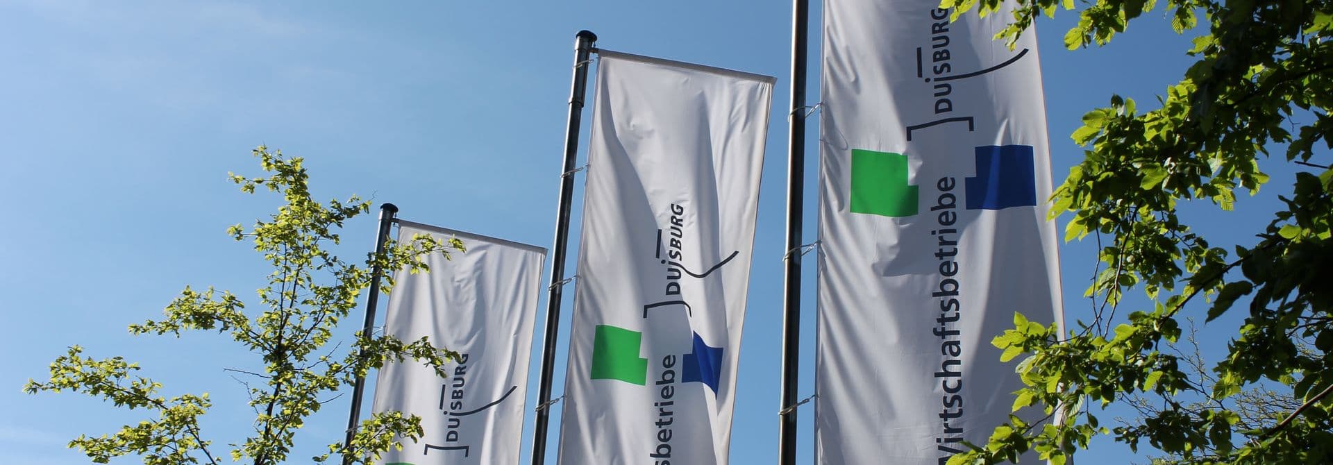 Fahnen der Wirtschaftsbetriebe Duisburg